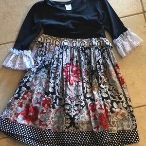 KPea Poinsettia Christmas Dress Gorgeous Size 10